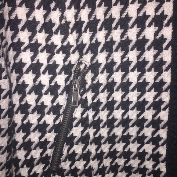 Black/White Houndstooth Blazer Jacket S - Picture 2 of 4